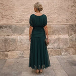 Bregje off-shoulder maxi-jurk