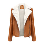Dames jack van nepleer met warme zachte teddyvoering voor de winter