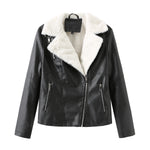 Dames jack van nepleer met warme zachte teddyvoering voor de winter