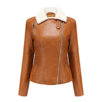 Dames jack van nepleer met warme zachte teddyvoering voor de winter