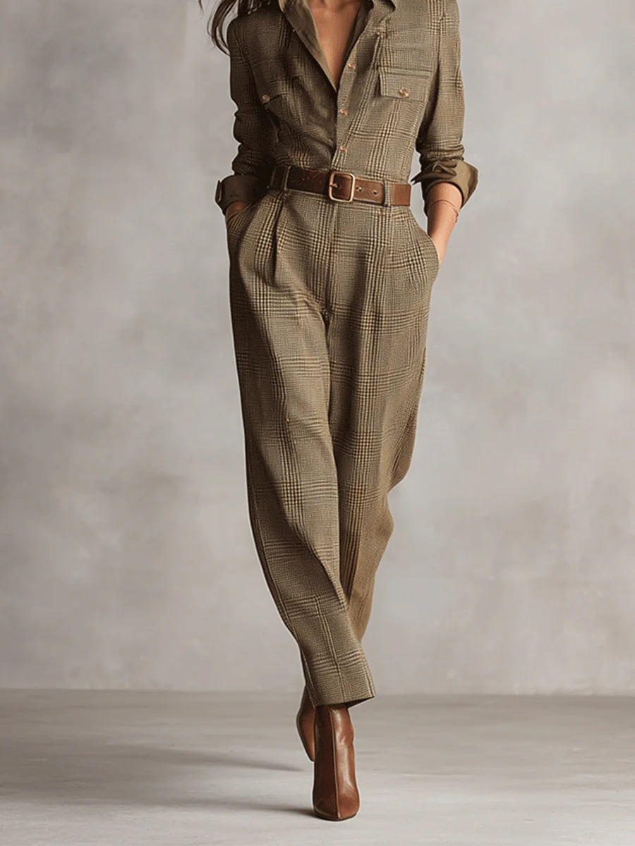 Celeste dames getailleerde jumpsuit