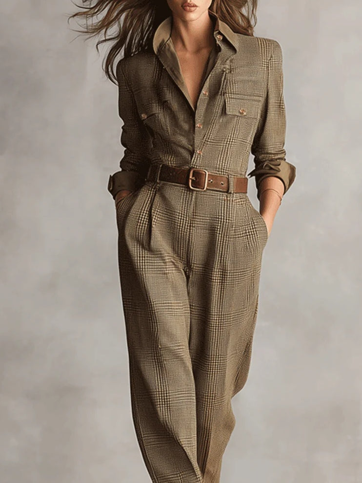 Celeste dames getailleerde jumpsuit