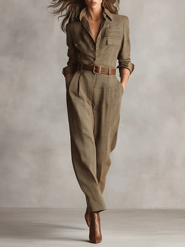 Celeste dames getailleerde jumpsuit