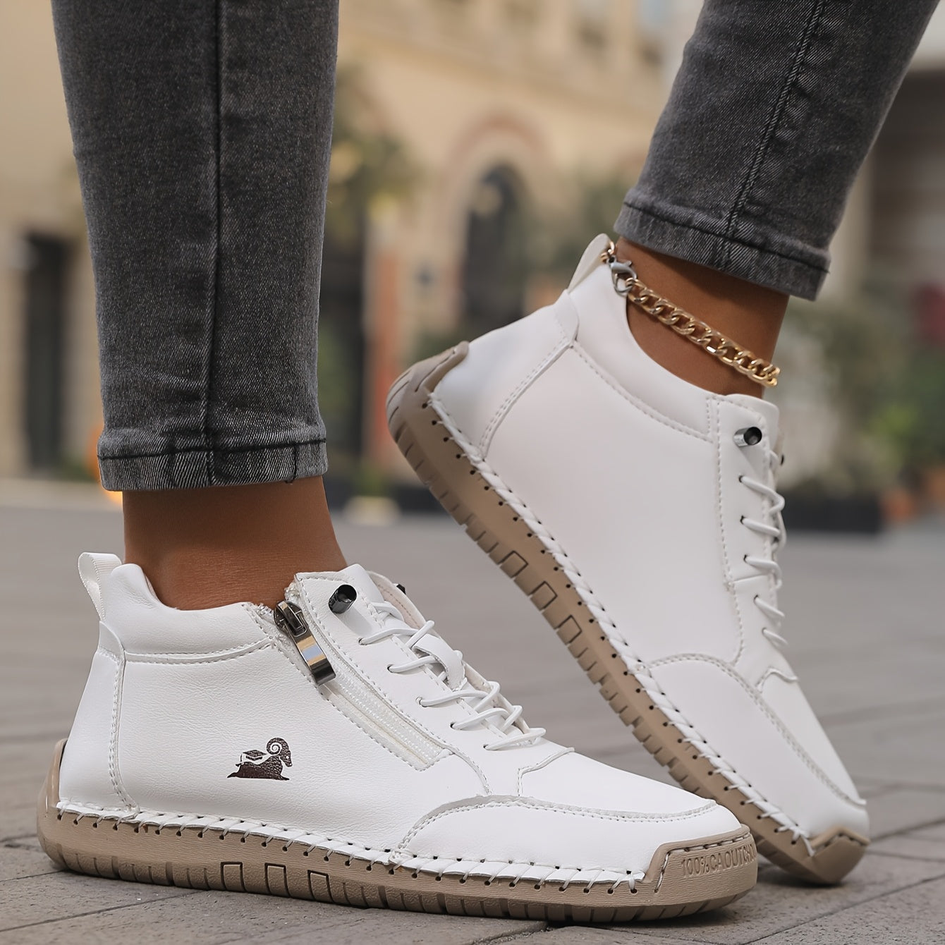 Cato ondersteunende sneakers met rits