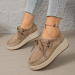 Paula comfortschoenen met veters en chunky zool