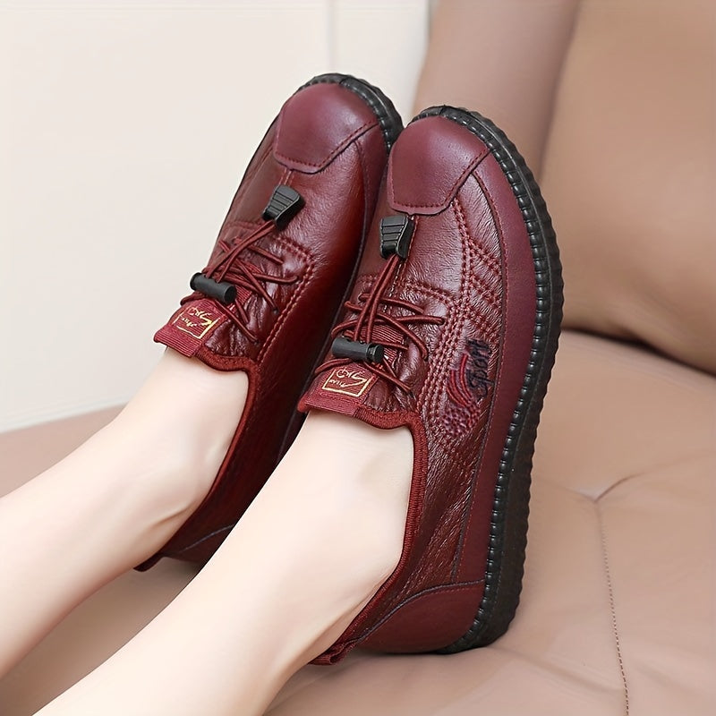 Nelleke comfort slip-ons met bloemenborduursel