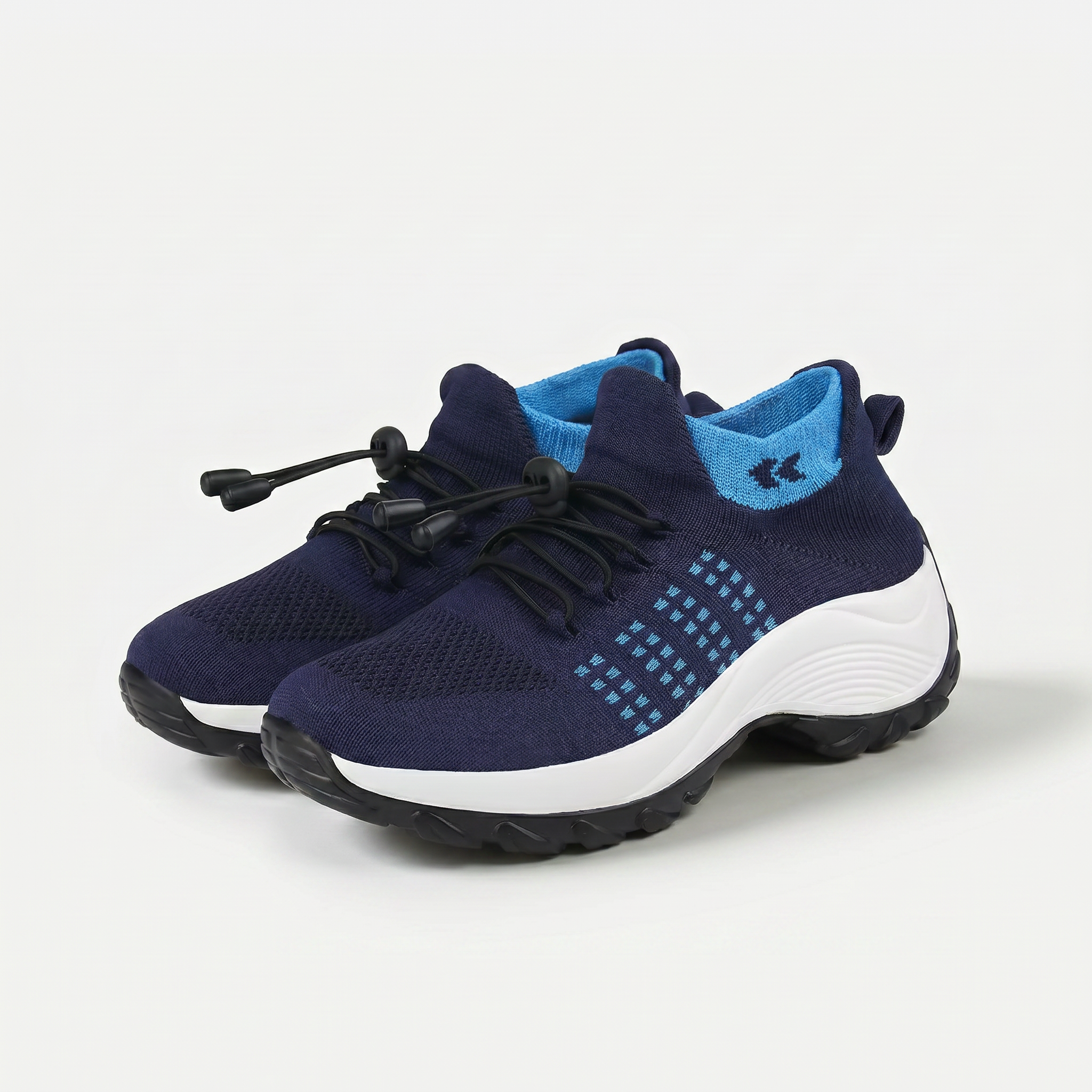 Floor blauw-marine comfortschoenen