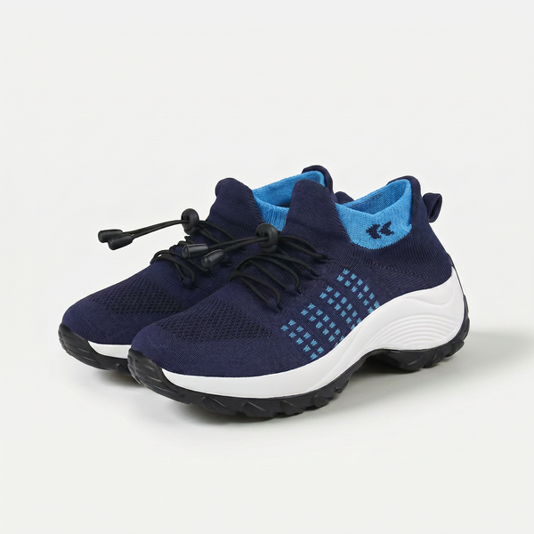 Floor blauw-marine comfortschoenen
