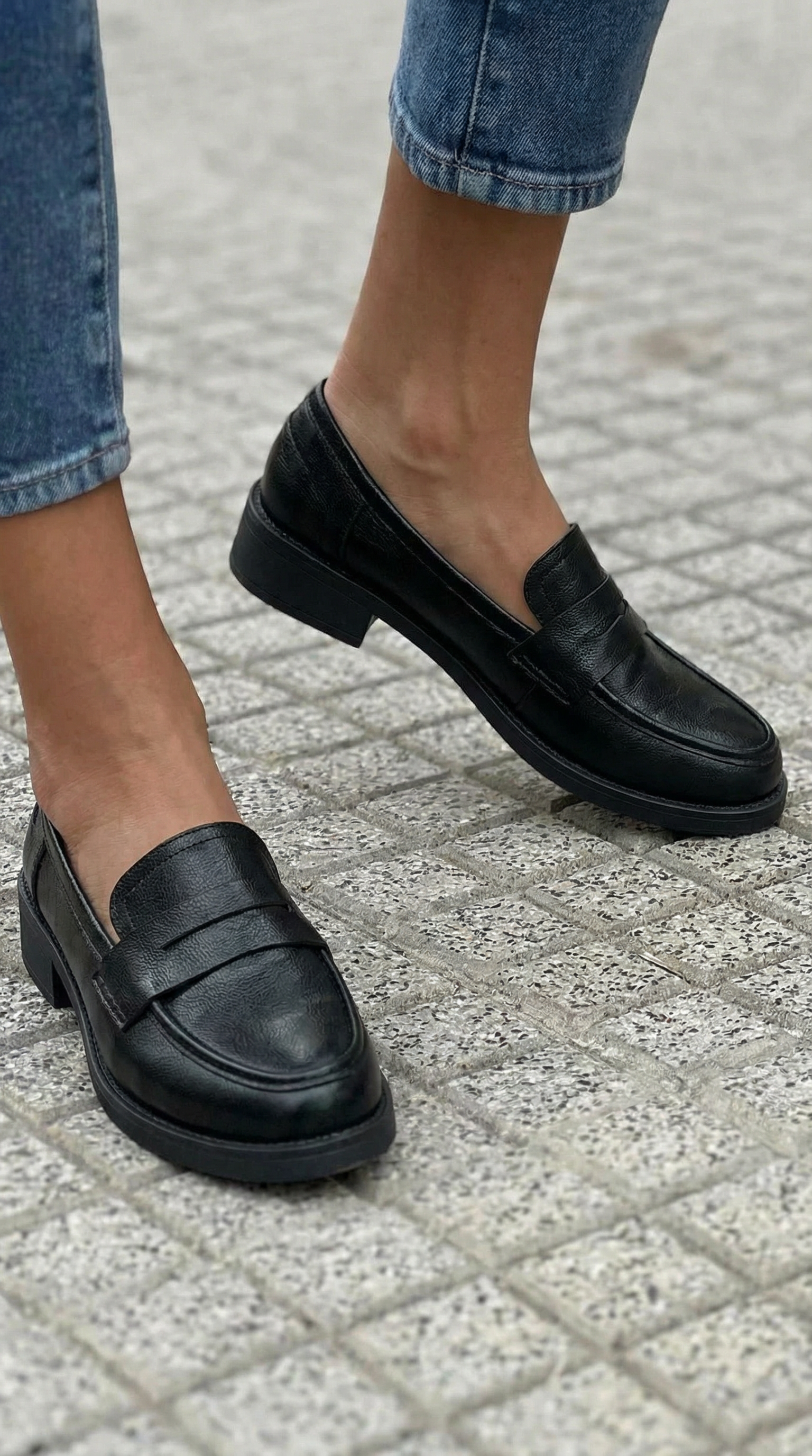 Elegante dames mocassins in een tijdloos model met effen kleur en verzorgde afwerking
