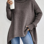Hanne oversized trui met hoge hals