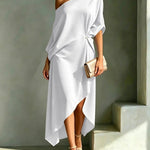 Gwen elegante asymmetrische jurk