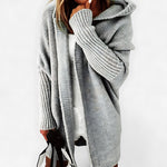 Oversized grofgebreid vest zonder sluiting voor dames, los gedragen over een effen top