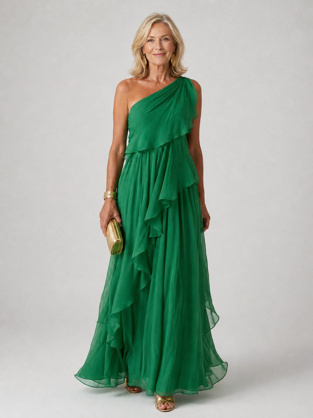 Fenne elegante maxi-jurk