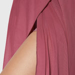 Elegante 2-in-1 dames rok met hoge taille, elastische band en soepel vallende stof