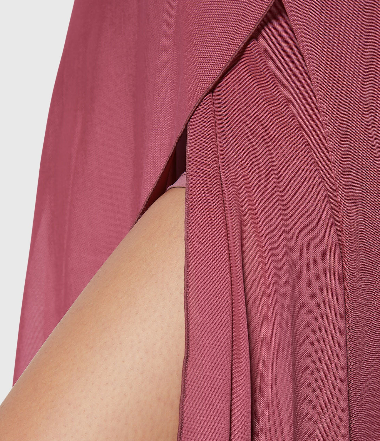 Elegante 2-in-1 dames rok met hoge taille, elastische band en soepel vallende stof