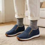 Imke warme slip-on sneakers met dubbele rits