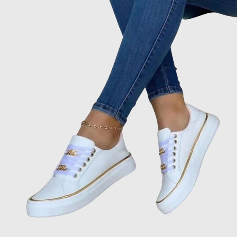 Elegante orthopedische damesschoenen met geldemping, stevige hak en antislipzool