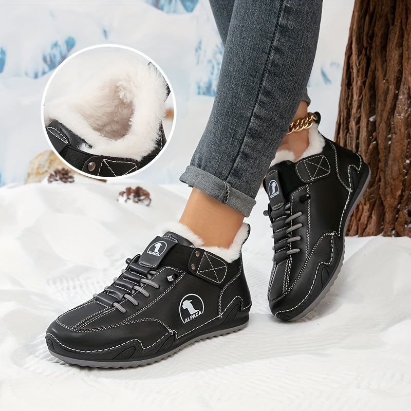 Truus gevoerde slip-on enkellaarsjes