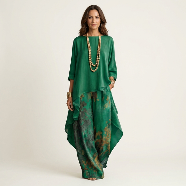 Yfke asymmetrische tweedelige set