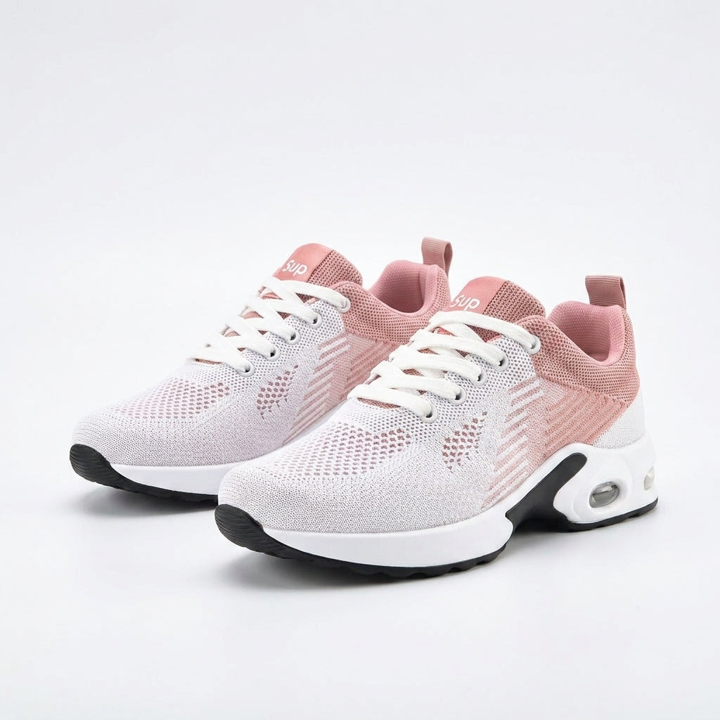 Hilde wit-roze comfortschoenen