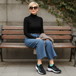 Celine groen-zwarte comfortschoenen