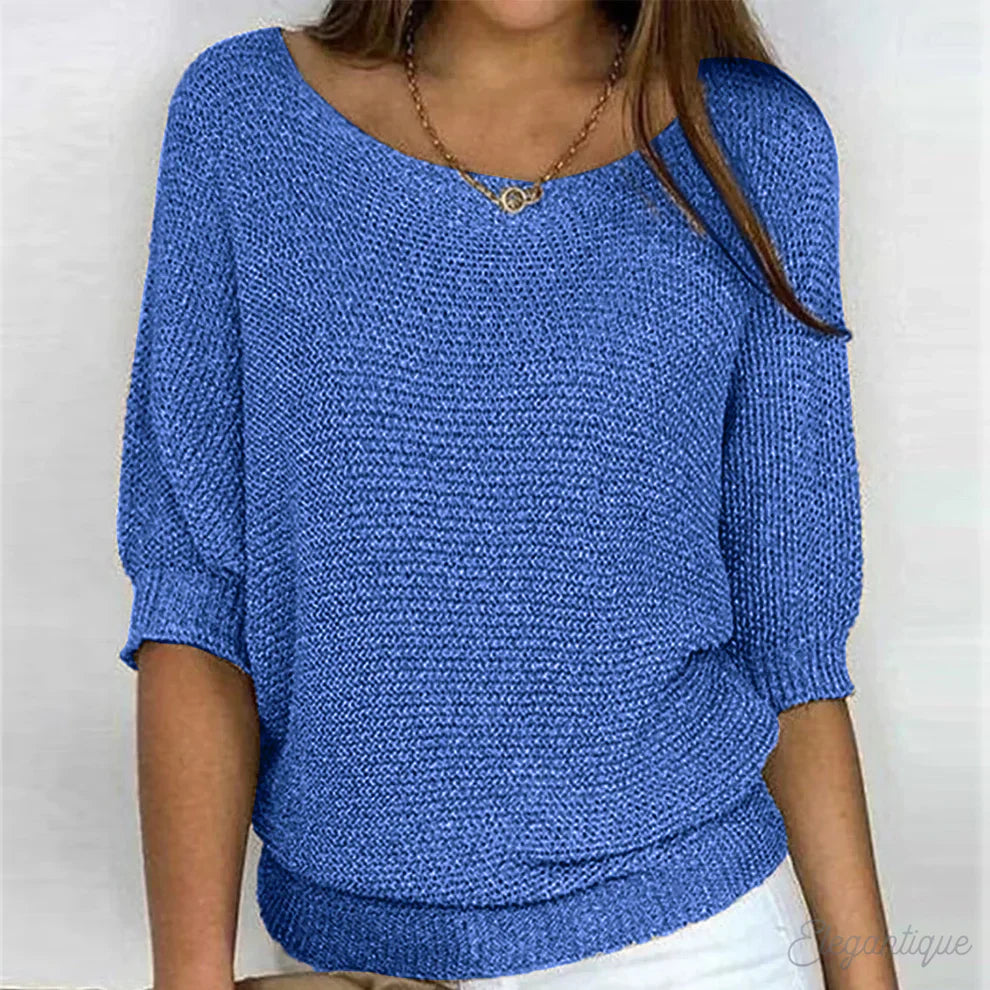 Lieke chique trui met kabeldetails