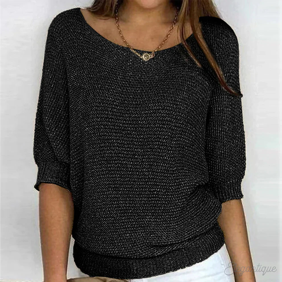 Lieke chique trui met kabeldetails