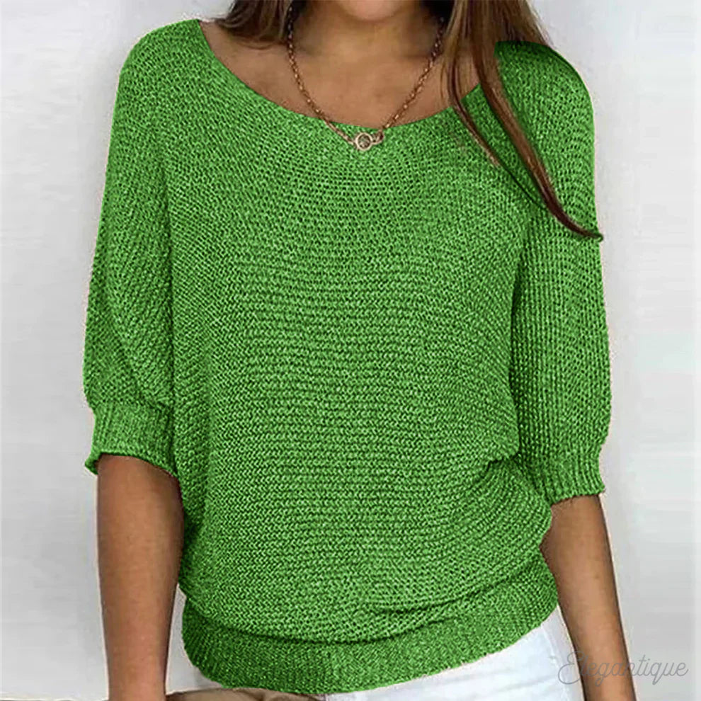 Lieke chique trui met kabeldetails