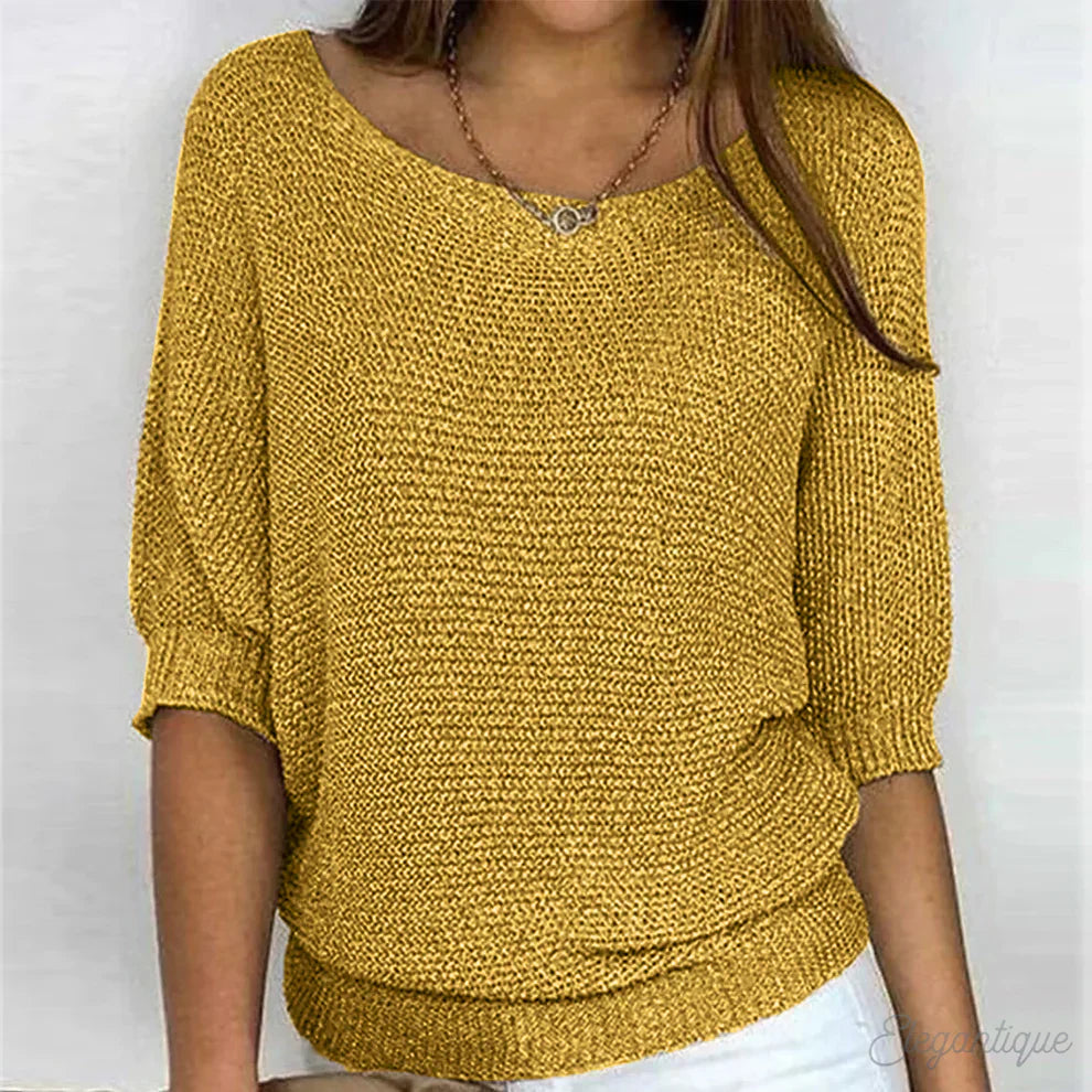 Lieke chique trui met kabeldetails