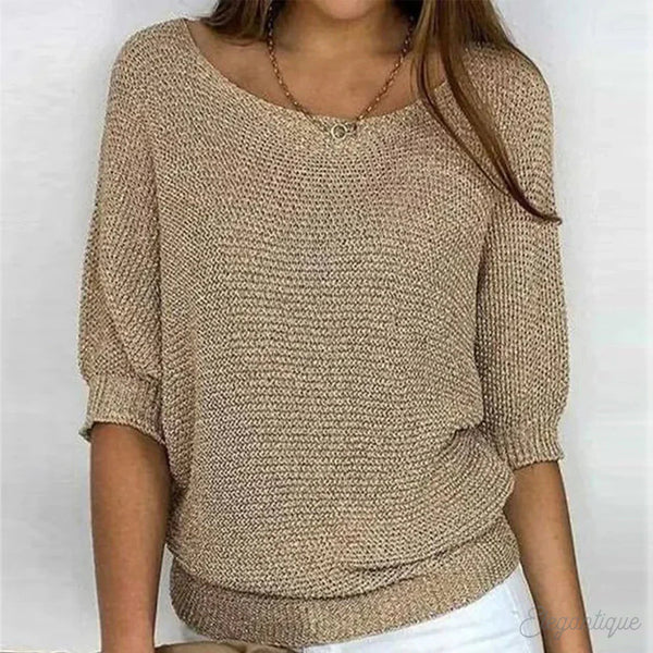 Lieke chique trui met kabeldetails