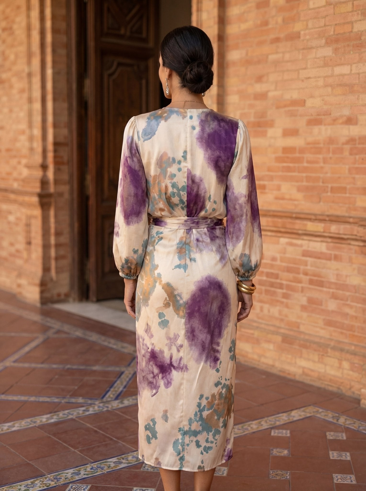 Esther elegante jurk met v-hals